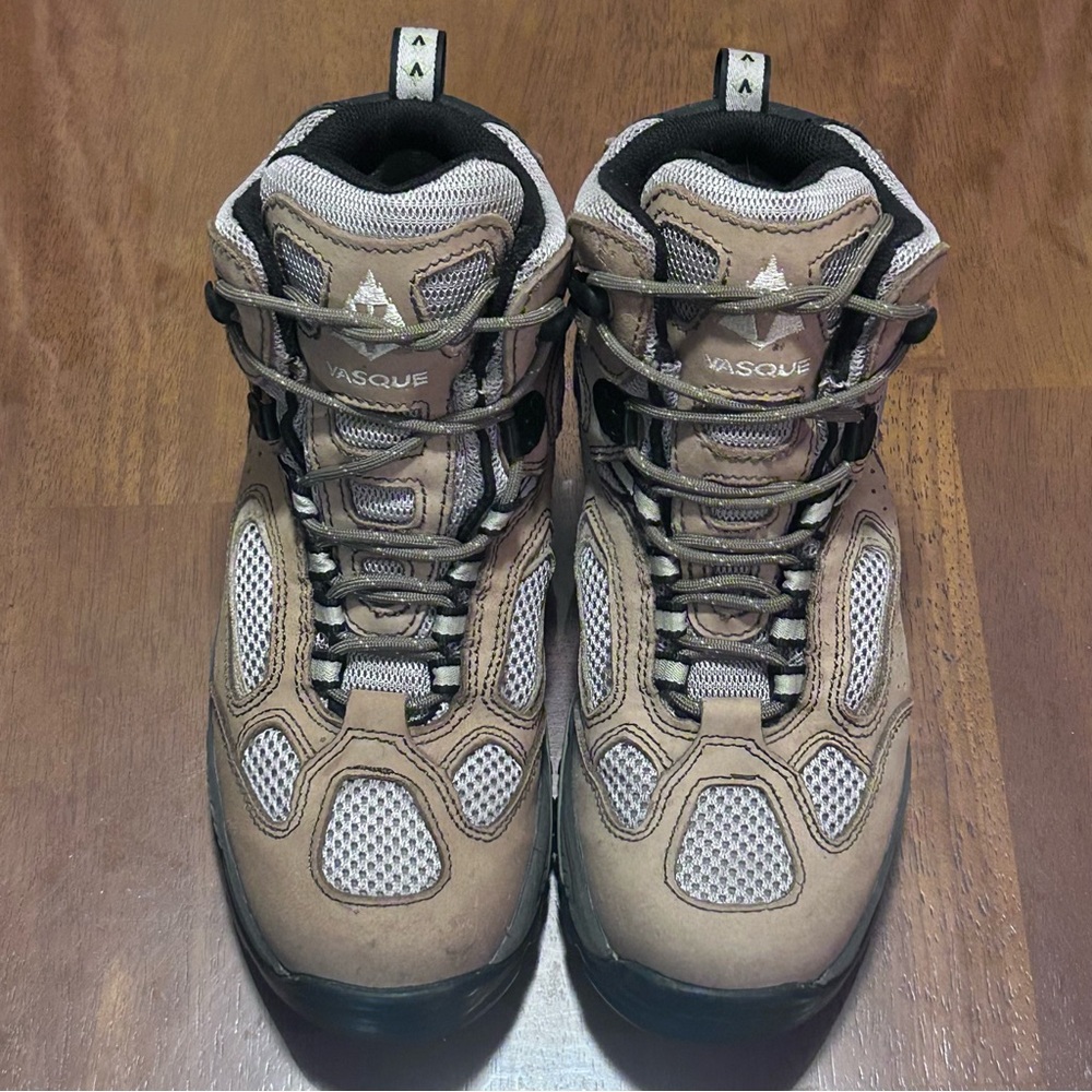 Vasque Breeze GTX Vibram Women Waterproof Hiking Trail Boots Size 8 Tan Gray - Picture 9 of 16